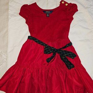 Polo by Ralph Lauren Short Sleeve Christmas Dress - 3T
